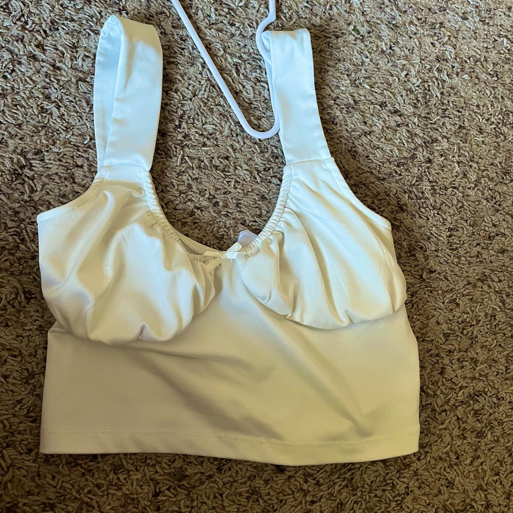 Super cute white tank top